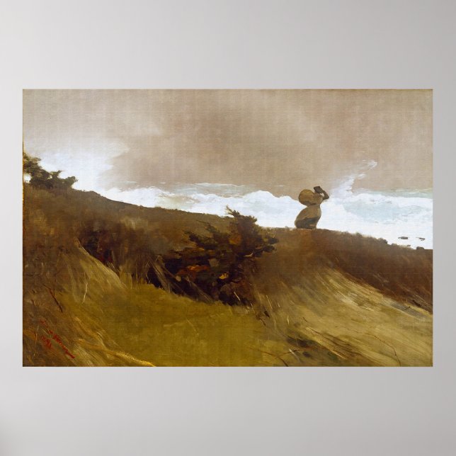 Póster El viento occidental, de Winslow Homer (Frente)