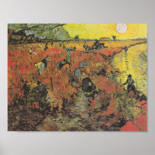 Póster El viñedo rojo de Van Gogh - Poster
