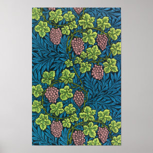 Póster El vino de William Morris