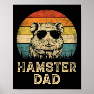 Póster El Vintage Hamster Dad Ama Papá Padre#39