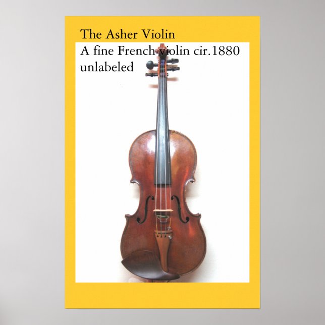 Póster El violín de Asher (Frente)