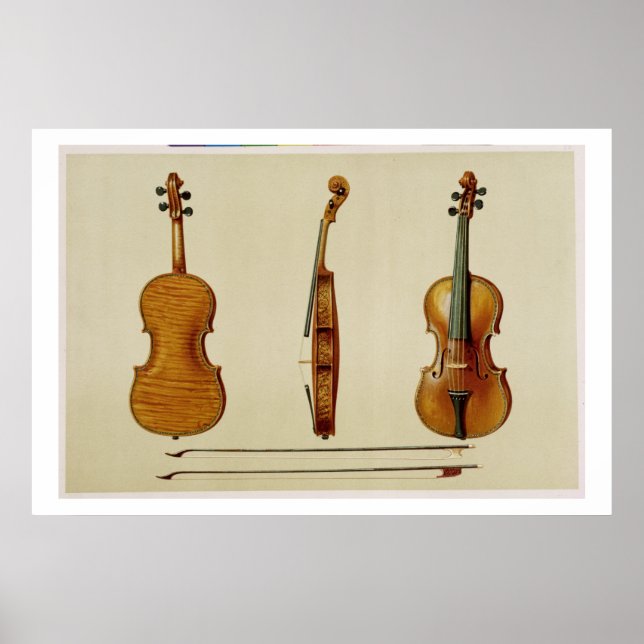Póster El violín Hellier hecho por Antonio Stradivarius ( (Frente)