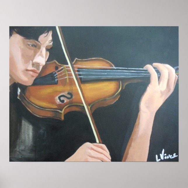 Póster El violinista (pintura) (Frente)