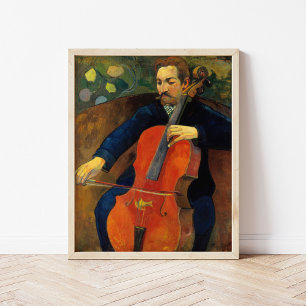 Póster El violoncellista Schneklud   Paul Gauguin