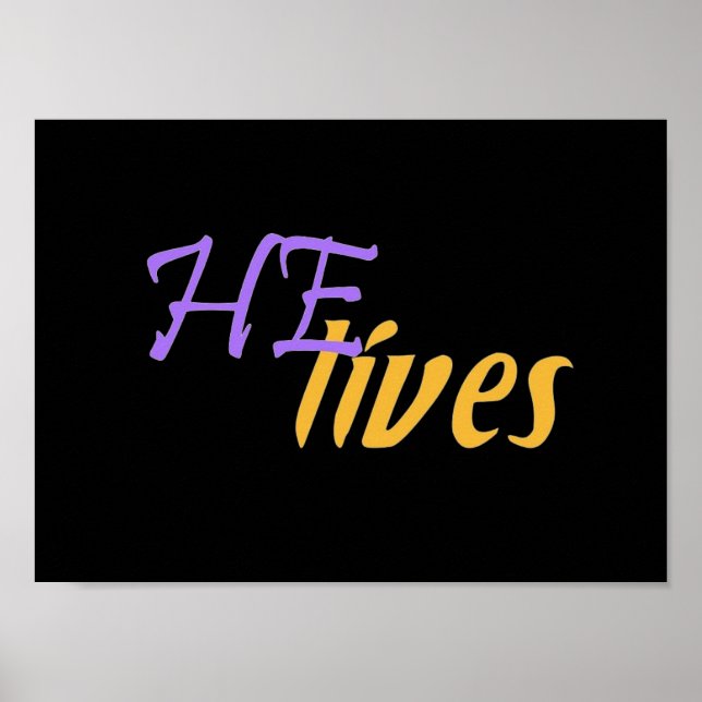 Póster ÉL vive pequeño Poster (Frente)