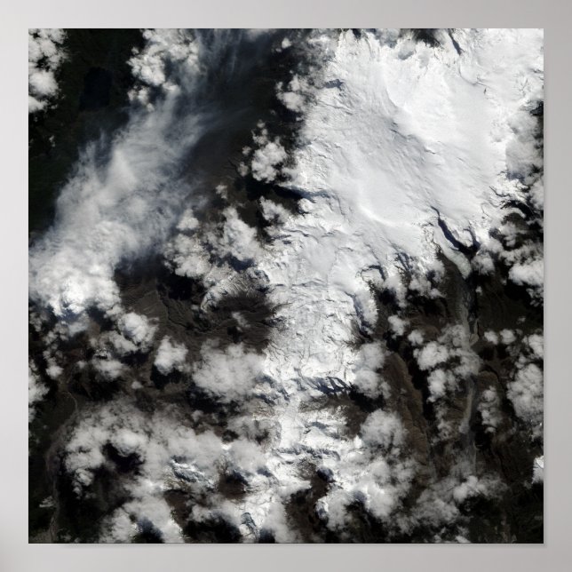 Póster El volcán Chaiten en Chile (Frente)