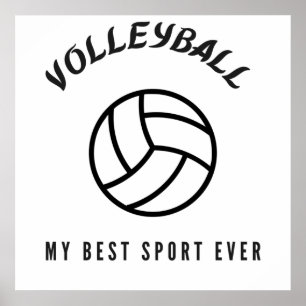 Póster El voleibol es mi mejor deporte.