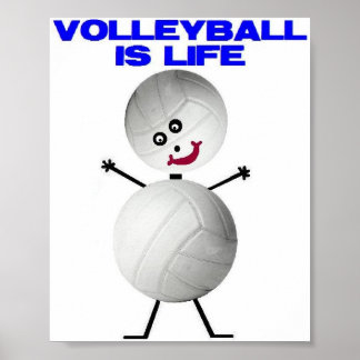 Póster El voleibol es vida
