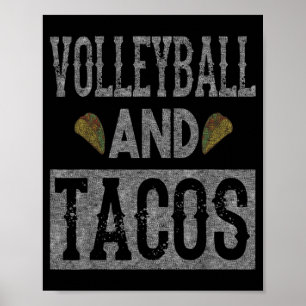 Póster El voleibol y los tacos se ríen del taco