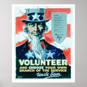 Póster El voluntario y elige su rama (US02082)