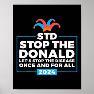 Póster El votante demócrata Donald Anti Trump