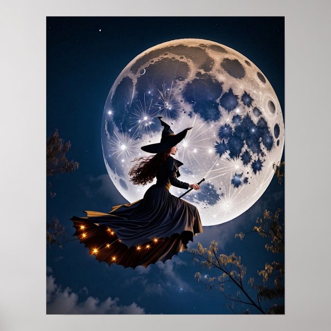 Póster El vuelo de la bruja (Frente)