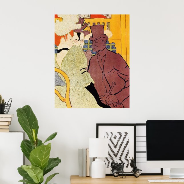 Póster El vuelo (un inglés) de Toulouse Lautrec (Oficina en casa)
