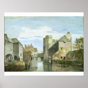 Póster El Westgate, Cantorbery (bodycolour en el papel)