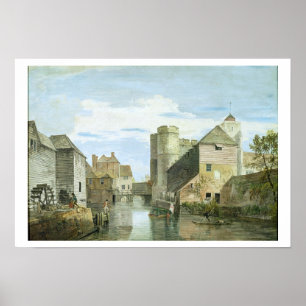 Póster El Westgate, Cantorbery (bodycolour en el papel)