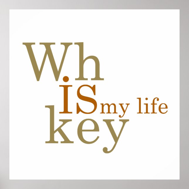 Póster el whisky es mi vida (Frente)