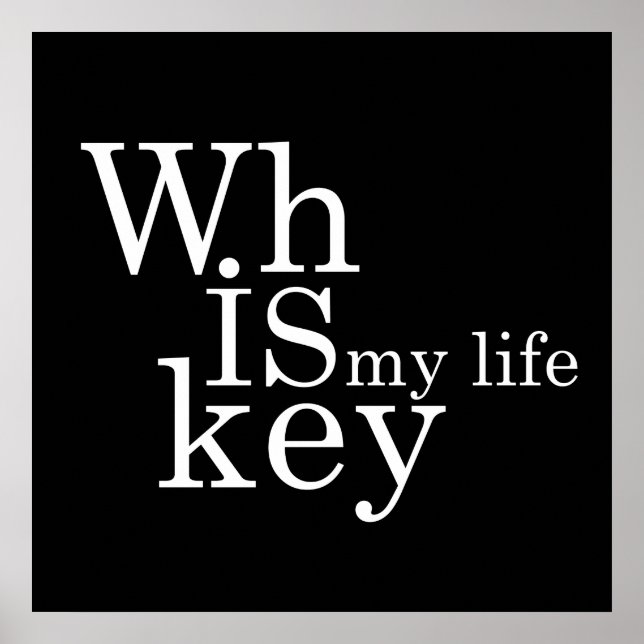 Póster el whisky es mi vida (Frente)