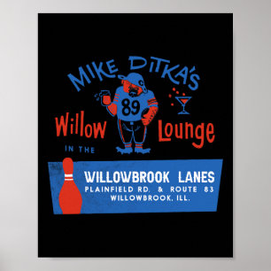 Póster El Willow Lounge de Mike Ditka