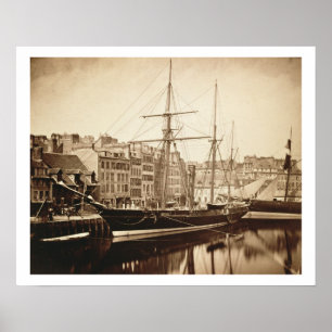 Póster El yate imperial "La Reine Hortense" en Le Havre