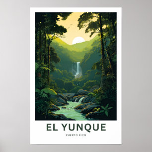 Póster El yunque viaje por Puerto Rico