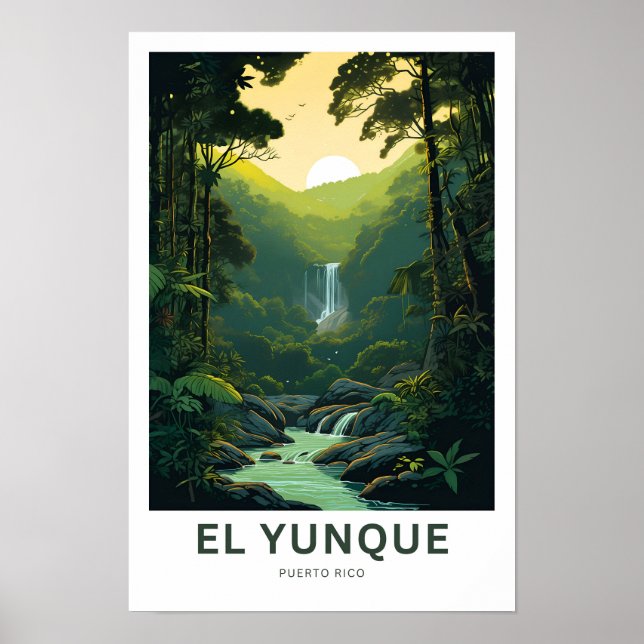 Póster El yunque viaje por Puerto Rico (Frente)