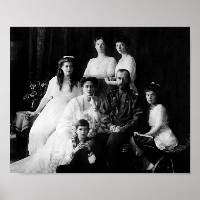 Póster El zar Nicolás II y su familia - 1913 (Frente)