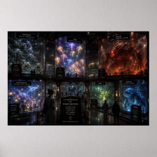 Póster El zoológico subterráneo para las emociones humana