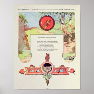 Póster El zorro y las uvas