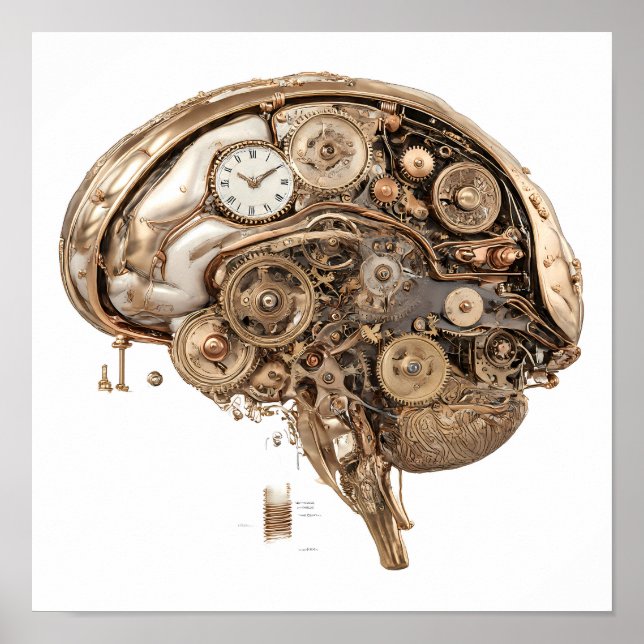 Póster Elaborate Victorian Style: Steampunk Clockwork (Frente)