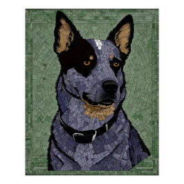 Póster Eleanor el Heeler Azul