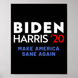 Póster Elección 2020 de Biden Kamala Harris Liberal Democ