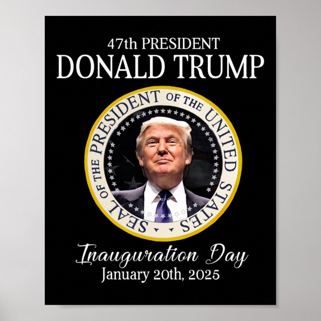 Póster Elección del presidente Donald Trump 47 (Frente)