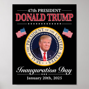Póster Elección del presidente Donald Trump 47