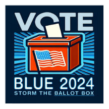 Elección presidencial 2024 con voto azul