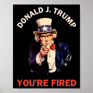 Póster Elección presidencial Donald J. Trump estás desped
