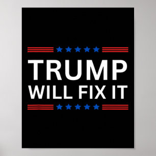 Póster Elección Trump Vance 2025 Lo Arreglará