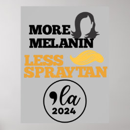 Póster Elecciones 2024 Kamala Harris Gracioso anti trump