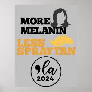 Póster Elecciones 2024 Kamala Harris Gracioso anti trump