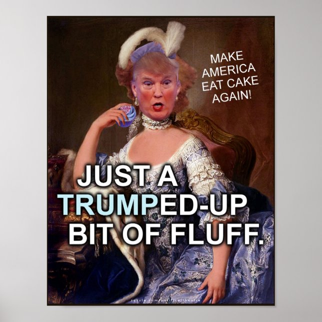 Póster Elecciones contra Donald Trump Marie Antoinette 20 (Frente)