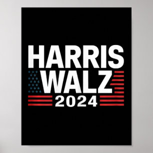 Póster Elecciones de 2024 Kamala Harris Tim W Waltz 1