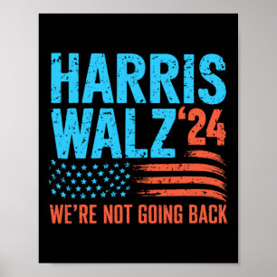 Póster Elecciones de 2024 Kamala Harris Tim Waltz 2024