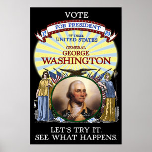 Póster Elecciones de George Washington 1789