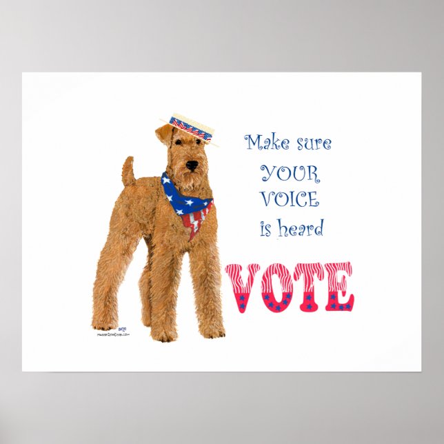 Póster Elecciones de Terrier Irlandés (Frente)