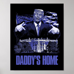 Póster Elecciones de Trump 2024 en Casa Blanca