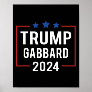 Póster Elecciones de Trump Vp Gabbard 2024