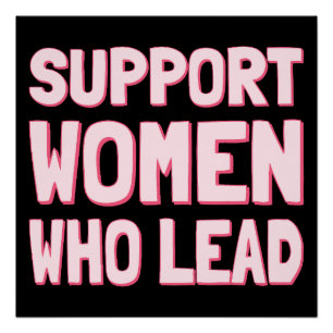 Póster Elecciones feministas - Apoyar a las mujeres que l