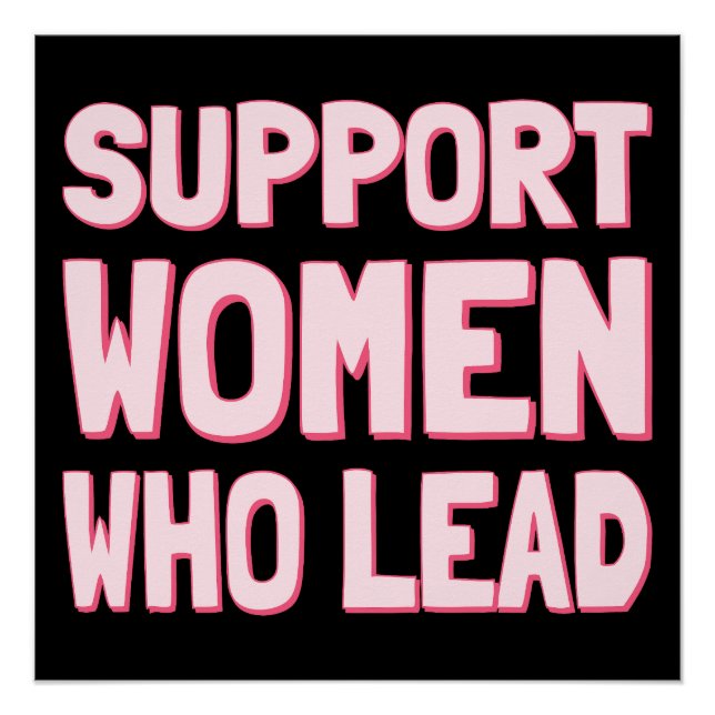 Póster Elecciones feministas - Apoyar a las mujeres que l (Anverso)