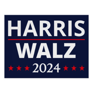 Póster Elecciones Harris Walz 2024 III