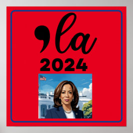 Póster Elecciones Kamala Harris 2024 gracioso contra Trum