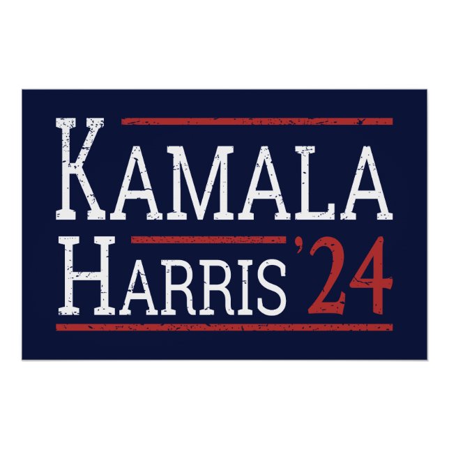 Póster Elecciones Kamala Harris 2024 I (Anverso)